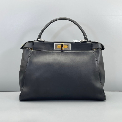 Fendi Peekaboo Iconic Medium Calfskin Black