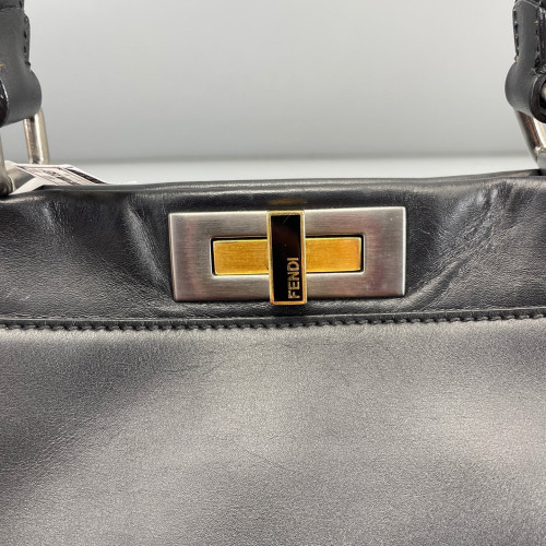 Fendi Peekaboo Iconic Medium Calfskin Black