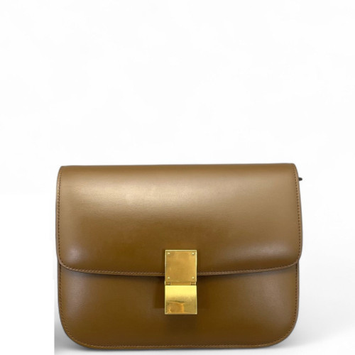 Celine Medium Classic Box Smooth Calfskin Tan