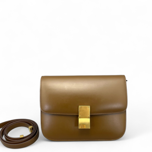 Celine Medium Classic Box Smooth Calfskin Tan