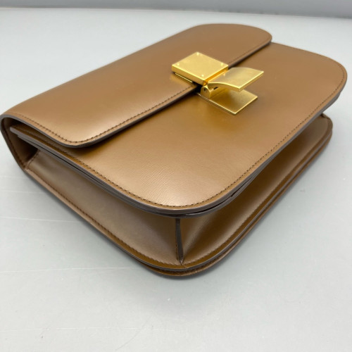 Celine Medium Classic Box Smooth Calfskin Tan