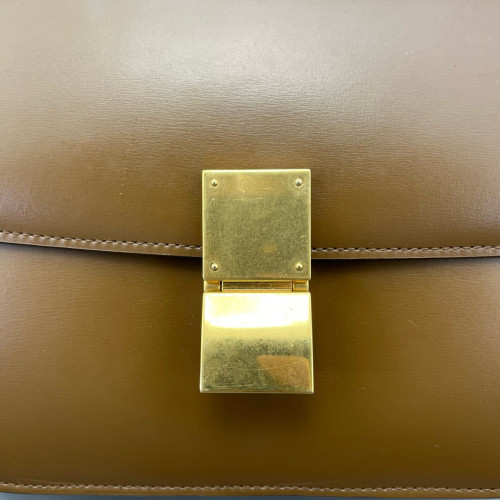 Celine Medium Classic Box Smooth Calfskin Tan