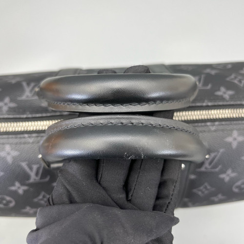Louis Vuitton Keepall Bandouliere 35 Monogram Eclipse Black Grey Louis Vuitton Keepall Bandouliere 35 Monogram Eclipse Black Grey