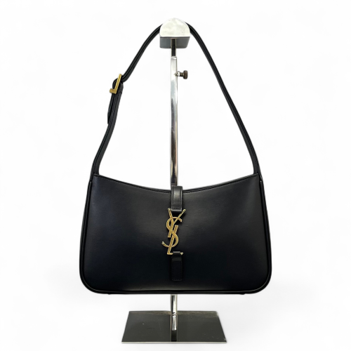 Yves Saint Laurent LE 5 A 7 Hobo Shiny Calfskin Black Yves Saint Laurent LE 5 A 7 Hobo Shiny Calfskin Black