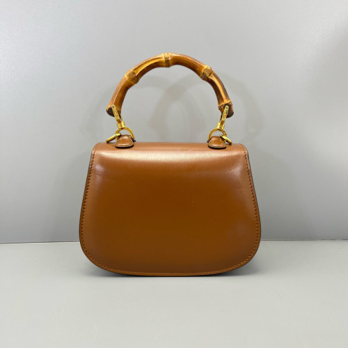 Gucci Bamboo 1947 Mini Calfskin Tan