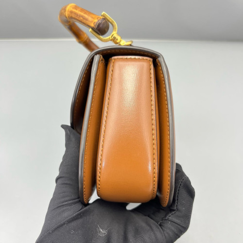 Gucci Bamboo 1947 Mini Calfskin Tan