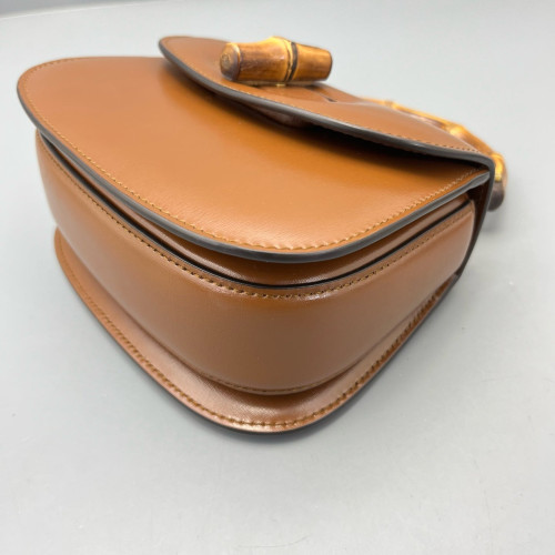 Gucci Bamboo 1947 Mini Calfskin Tan