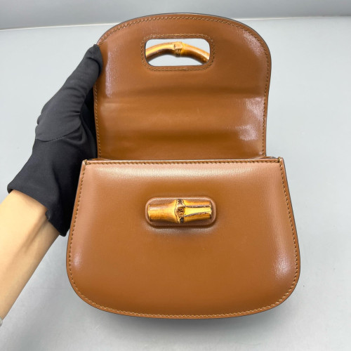 Gucci Bamboo 1947 Mini Calfskin Tan