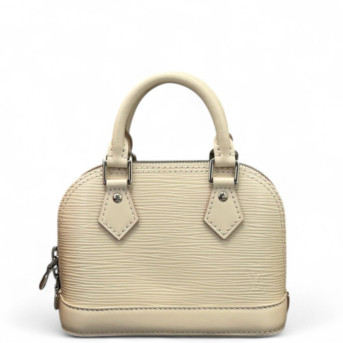 Louis Vuitton Nano Alma Epi White