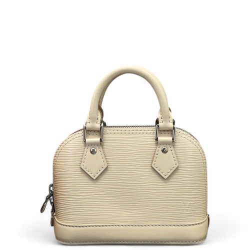 Louis Vuitton Nano Alma Epi White