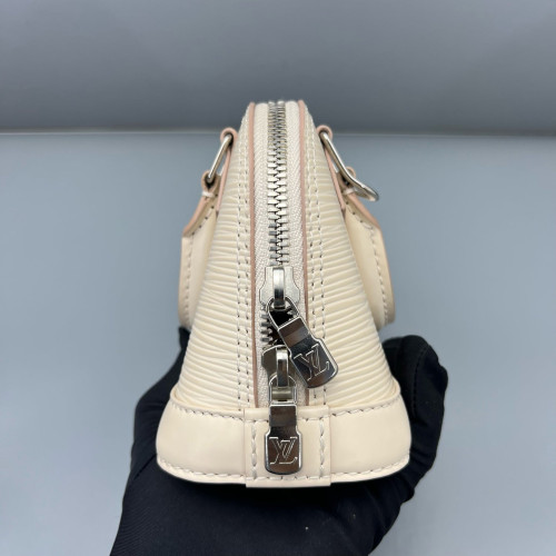 Louis Vuitton Nano Alma Epi White