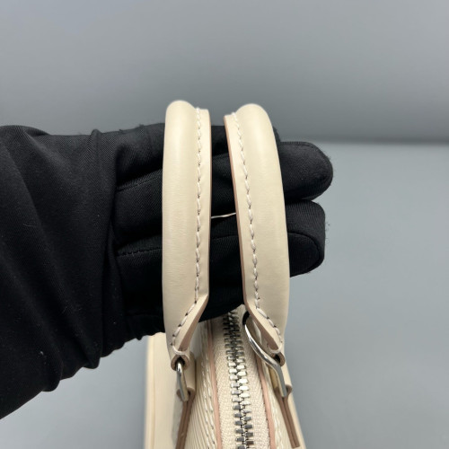 Louis Vuitton Nano Alma Epi White