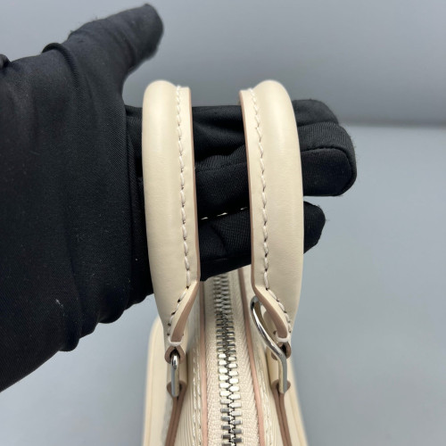 Louis Vuitton Nano Alma Epi White