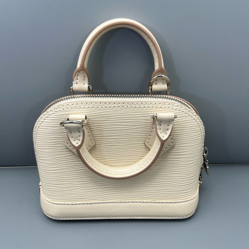 Louis Vuitton Nano Alma Epi White