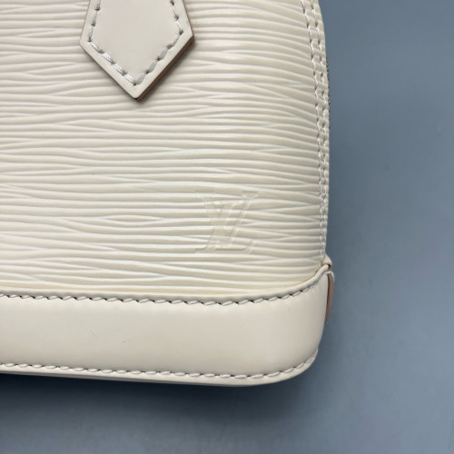Louis Vuitton Nano Alma Epi White