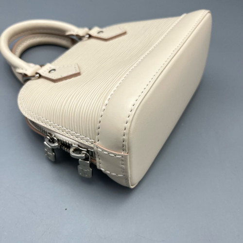 Louis Vuitton Nano Alma Epi White