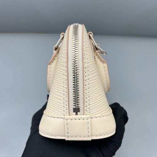 Louis Vuitton Nano Alma Epi White