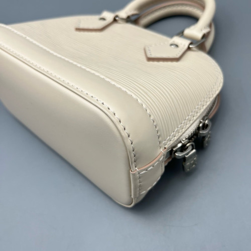 Louis Vuitton Nano Alma Epi White