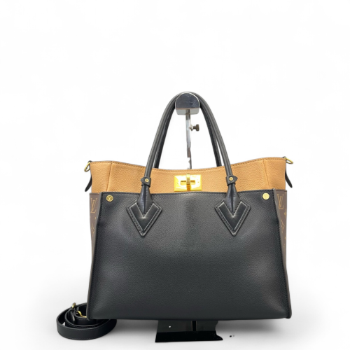 Louis Vuitton On My Side MM Monogram Calfskin Brown Black