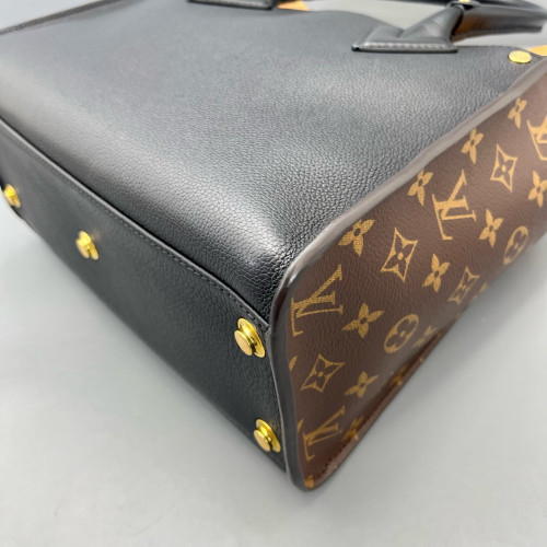 Louis Vuitton On My Side MM Monogram Calfskin Brown Black