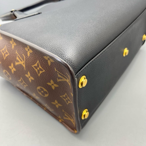 Louis Vuitton On My Side MM Monogram Calfskin Brown Black