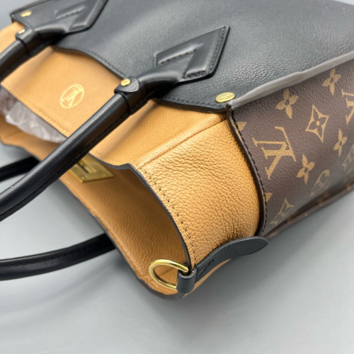 Louis Vuitton On My Side MM Monogram Calfskin Brown Black