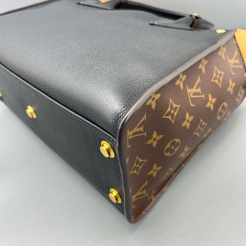 Louis Vuitton On My Side MM Monogram Calfskin Brown Black