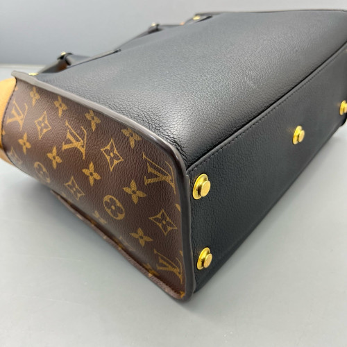 Louis Vuitton On My Side MM Monogram Calfskin Brown Black