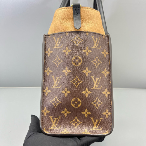 Louis Vuitton On My Side MM Monogram Calfskin Brown Black