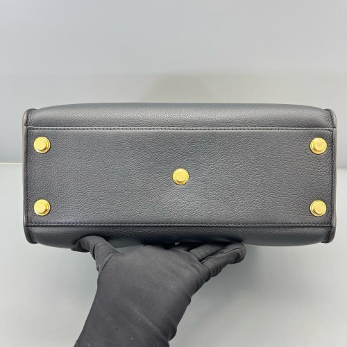 Louis Vuitton On My Side MM Monogram Calfskin Brown Black