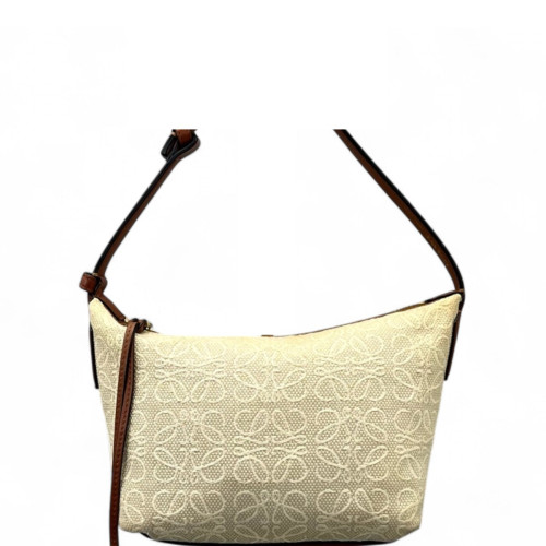 Loewe Small Cubi Canvas Tan Beige