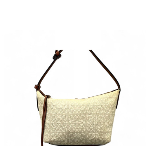 Loewe Small Cubi Canvas Tan Beige