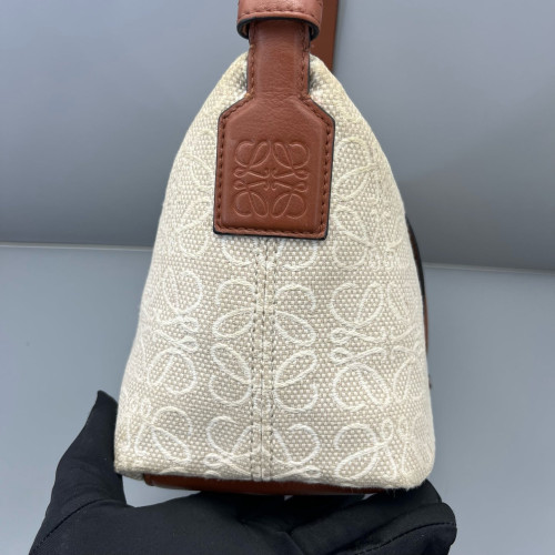 Loewe Small Cubi Canvas Tan Beige