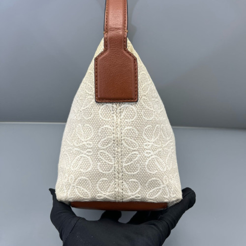 Loewe Small Cubi Canvas Tan Beige
