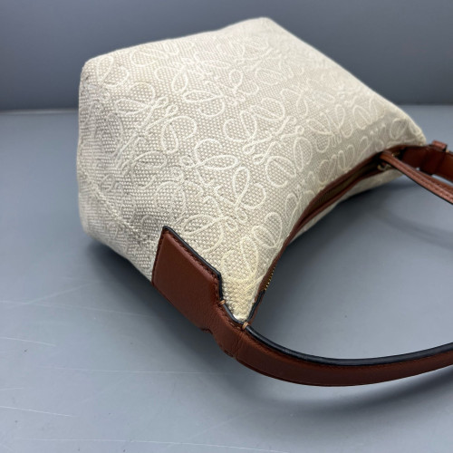 Loewe Small Cubi Canvas Tan Beige