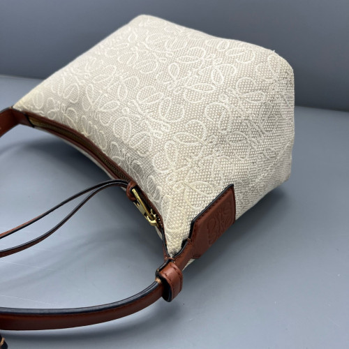 Loewe Small Cubi Canvas Tan Beige