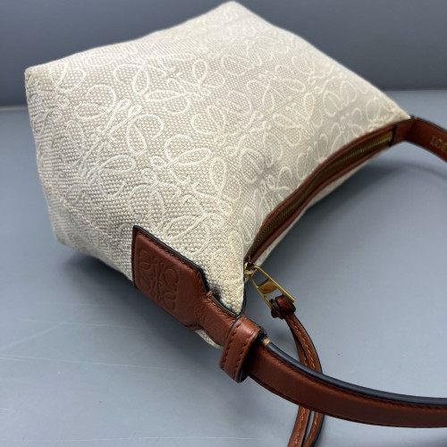 Loewe Small Cubi Canvas Tan Beige