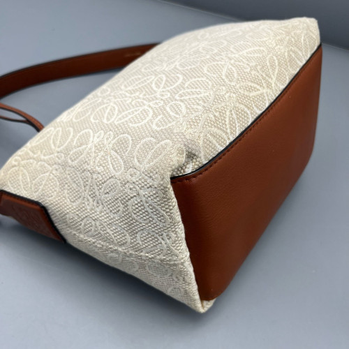 Loewe Small Cubi Canvas Tan Beige