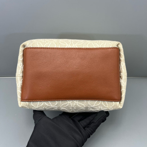 Loewe Small Cubi Canvas Tan Beige