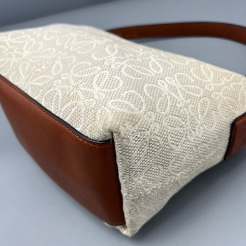 Loewe Small Cubi Canvas Tan Beige