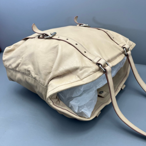 Prada Tote Bag Calfskin Nude Pink