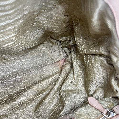 Prada Tote Bag Calfskin Nude Pink