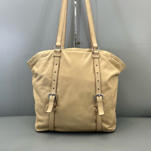 Prada Tote Bag Calfskin Nude Pink