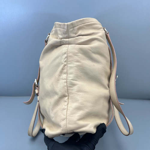 Prada Tote Bag Calfskin Nude Pink