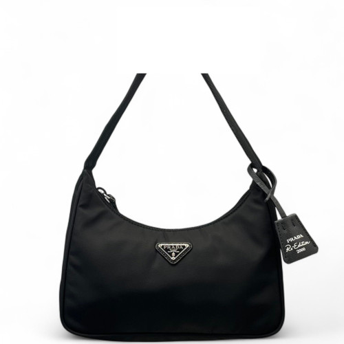 Prada Mini Re-Edition 2000 Shoulder Bag Tessuto Nylon Black