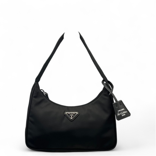 Prada Mini Re-Edition 2000 Shoulder Bag Tessuto Nylon Black