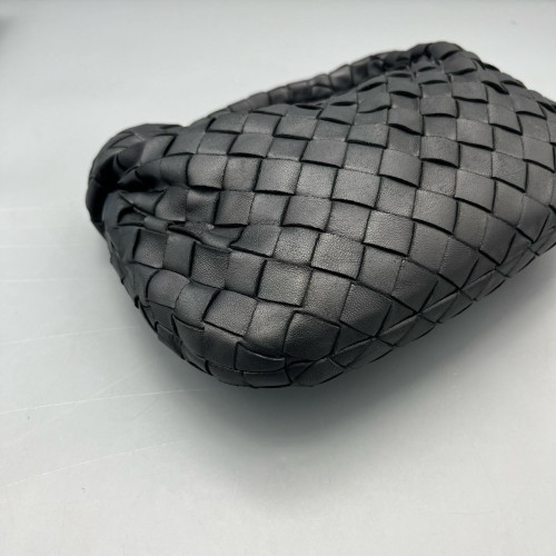 Bottega Veneta Mini Bv Twist Calfskin Intrecciato Black