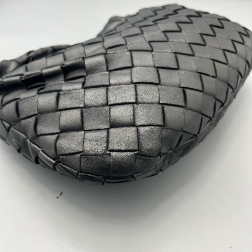 Bottega Veneta Mini Bv Twist Calfskin Intrecciato Black