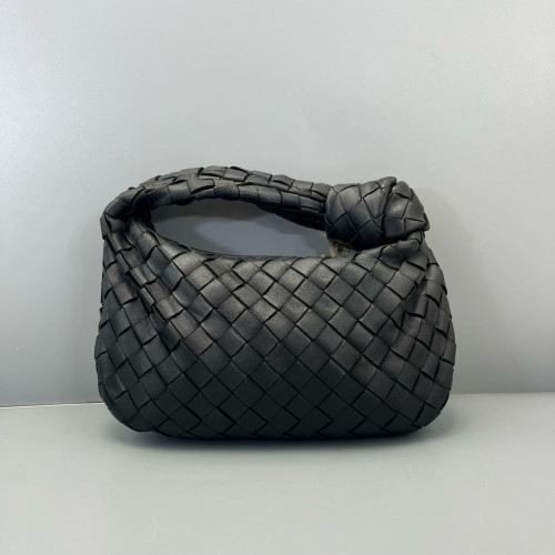 Bottega Veneta Mini Bv Twist Calfskin Intrecciato Black