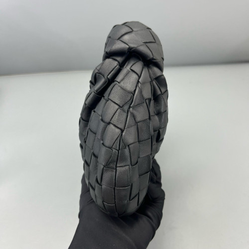 Bottega Veneta Mini Bv Twist Calfskin Intrecciato Black